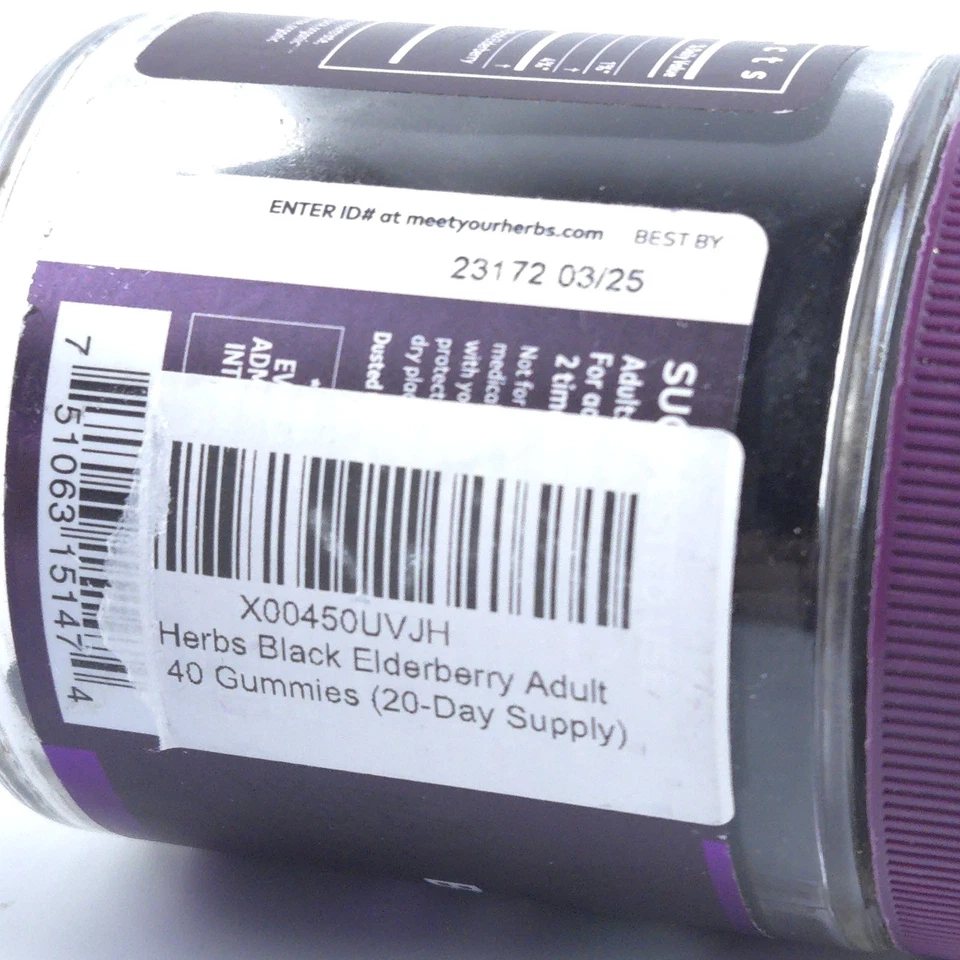 ¡LEER! Gomitas Gaia Herbs Black Saúco Adulto 40 unidades Foto 4 de 4