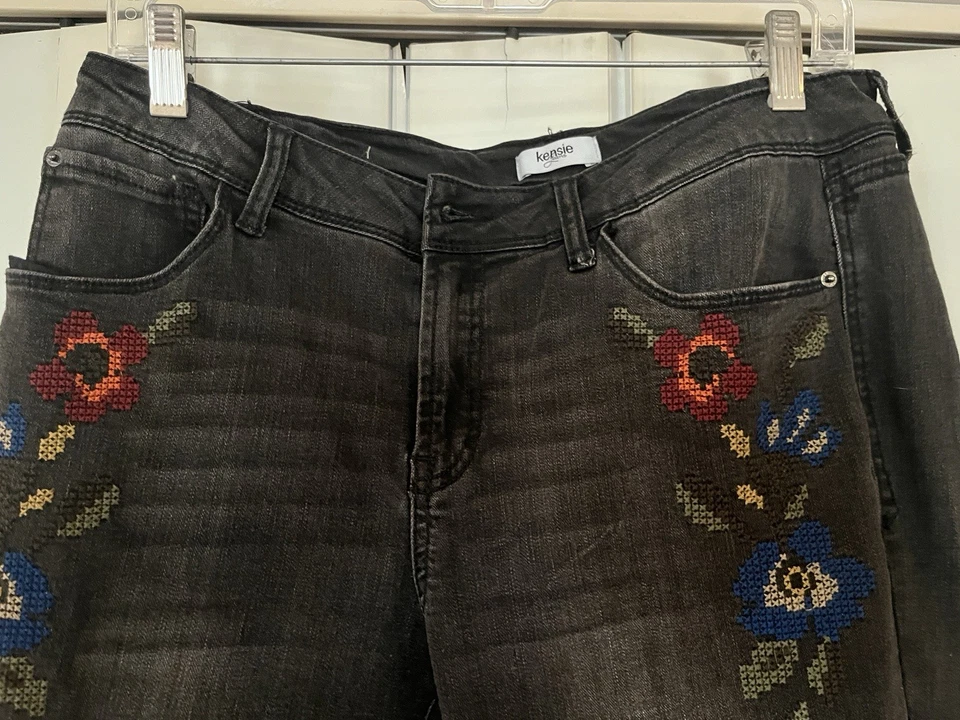 Pantalones Kensie Jeans Mujer Talla 10 Con Bolsillos, Envío Gratis Foto 2 de 3