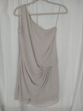 Express Size 2 One Shoulder Studded Sparkle Draped Pleated Front Mini Dress