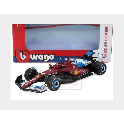 1:43 BURAGO Ferrari F1 Sf-25 #16 Miami Gp 2025 Charles Leclerc