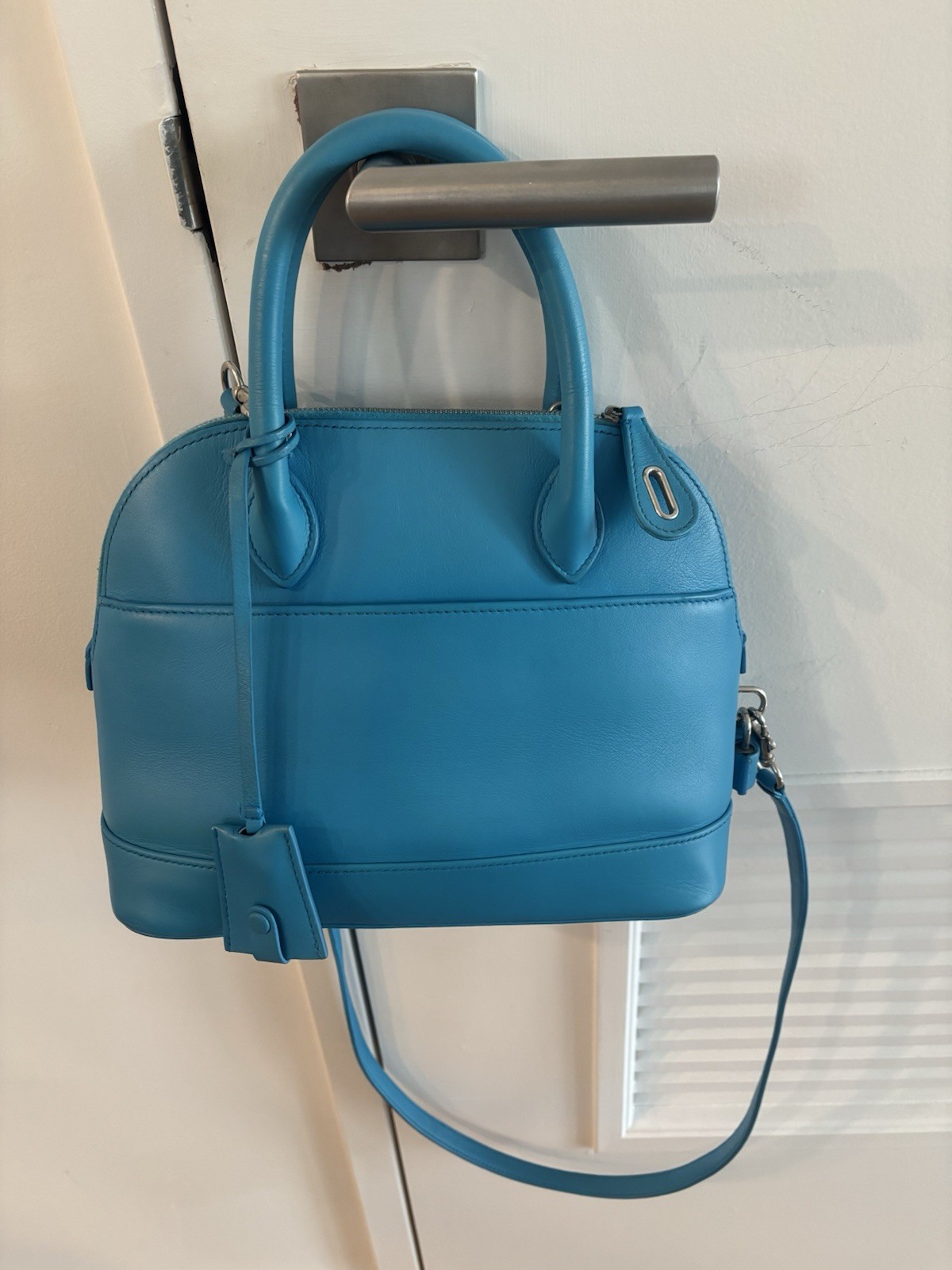 Balenciaga Ville Small Satchel Top Handle Bag Puppy Kitten Leather Crossbody image 4