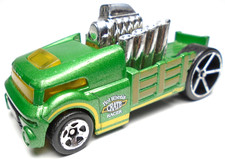 2017 HOT WHEELS CRATE RACER GREEN 1:64 DIECAST 2 3/4" RACE CAR TRUCK W/ YELLOW