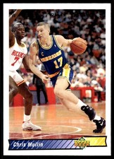 Chris Mullin 1992-93 Upper Deck #297 Warriors NBA READ FREE SHIP AutographDen
