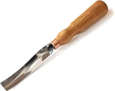 BeaverCraft Wood Carving Gouge 7L/22 Spoon Carving Tools, Chisels - Bowl Gouge, 