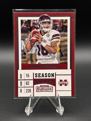 Dak Prescott - 2017 Panini Contenders Draft Picks Season Ticket - Dallas Cowboys