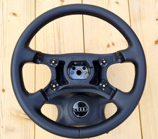 Audi 80 90 S2 B4 1991-1996 NEW Black Leather Steering Wheel ORIGINAL OEM