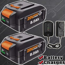 For WORX 20V MAX Li-Ion 8.0Ah Battery 20 Volt WA3520 WA3575 WG155 or Charger New