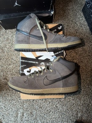 Size 15 - Nike SB Dunk High Anthracite Matte Olve - Pre-Owned