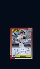 2025 Topps Series BEN RICE RC Auto 1990 35th Anniversary NY YANKEES  Bunt Card