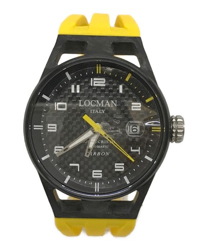 LOCMAN Monte Cristo Black Yellow Rubber Black Men REF 544