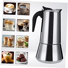 Stovetop Espresso Maker Moka Pot 12 Cup 600ml Percolator Italian Coffee Silver