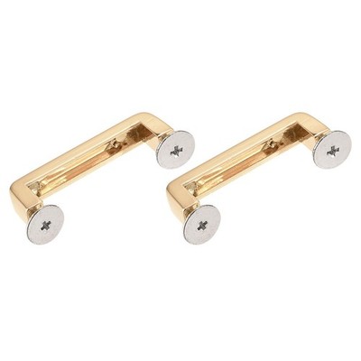Handtasche Gurt Ringe 2 Stück 40 mm Metall Schnallen Verschluss Schrauben für Kette vergoldet