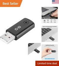 Compact and Portable USB Microphone - Ideal for Work and Study Noise Reduction