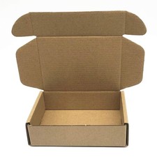 Small Cardboard Shipping Box Mailers 6x4x1.6 Inch Corrugated Packaging Storag