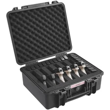 ​​SKYSHALO Pistol Case - Holds 6 Guns, 19.3x17.1x8.3", Lock​