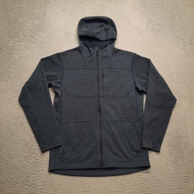 Sitka Gear Camp Hoody Men Size Medium Navy Blue Full Zip Fleece