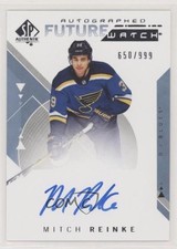 2018-19 SP Authentic Auto Future Watch 650/999 Mitch Reinke #184 Auto 2o7