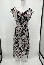 Weathervane Y2K Fairy Floral Romantic Midi Dress Sz S Whimsigoth Coquette Sheer