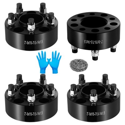 4Pcs 2'' 5x115 Hub Centric Wheel Spacers For 2008-2023 Dodge Challenger