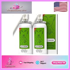 Snore Solutions Mint Flavor Anti-Snoring Spray, Pack of 2 for Serene Sleep