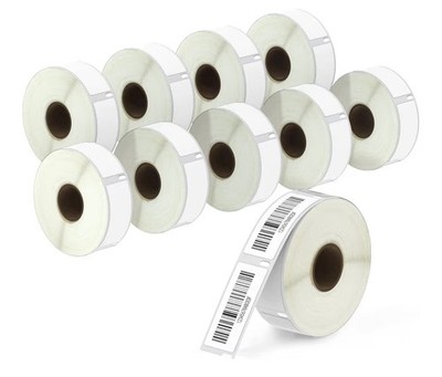 12 Rolls 6000 Compatible DYMO  1'' x 2-1/8'' Return Address Labelwriter 450,4XL