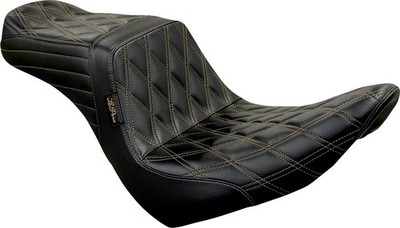 Le Pera LYR-580DD-CHET Tailwhip Black Seat Diamond w/ Chestnut Stitch
