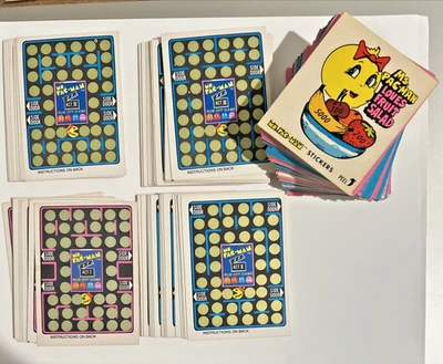 Ms Pac-Man 1981 Fleer AUFKLEBER + 72 Karten - Bild 1 von 4