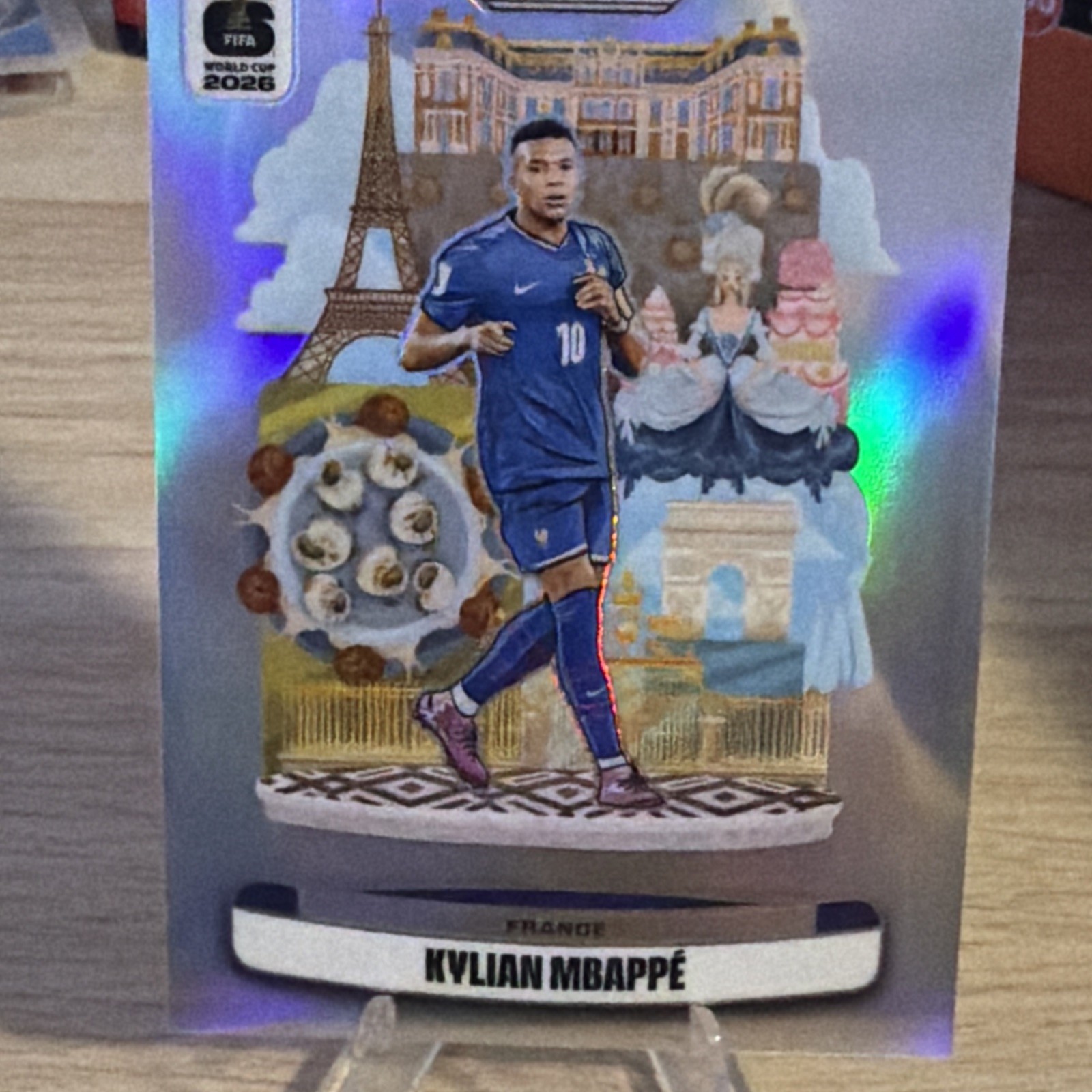 2026 PANINI PRIZM FIFA WORLD CUP 2026 NATIONAL LANDMARKS #12 KYLIAN MBAPPE view 3