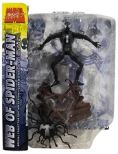 Marvel Select Web of Spider-Man Figure NEW Diamond Select 2005 Black Costume