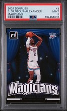 2024 PANINI DONRUSS MAGICIANS #3 SHAI GILGEOUS-ALEXANDER PSA 9