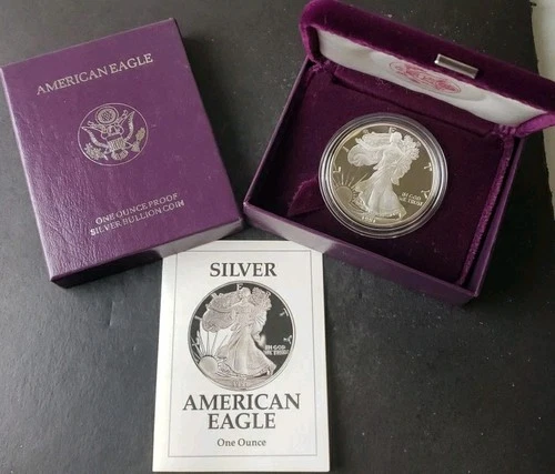 1991 S Proof $1 American Silver Eagle Dollar