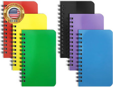 6 Pack Small Spiral Notebook Pocket Notebook 3X5 Spiral Notepads with Lined Page