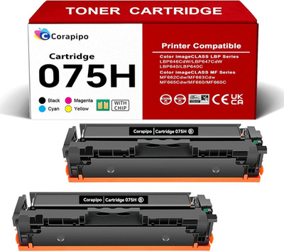075H Toner Cartridge for Canon imageCLASS MF662Cdw/MF663Cdw/MF665Cdw/LBP646Cdw
