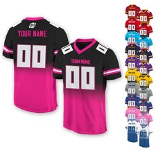 Personalized American Football Jersey Team Name Number, Game Day Wear