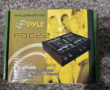 Pyle-Pro PDC22 Dual Direct Box DI - 1/4'' Instrument To Balanced XLR