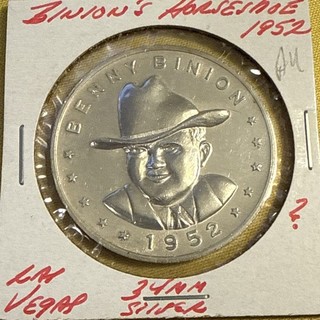 1952 BINION'S HORSESHOE NCV TOKEN CASINO CHIP LAS VEGAS NEVADA COMBINE SHIPPING