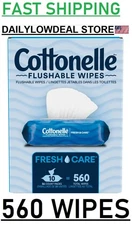 Cottonelle Fresh Care Flushable Cleansing Cloth, 560 Count