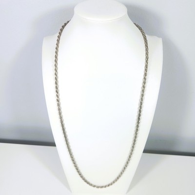 925 Sterling Silber AGI Italien Seil Kette 2,5 mm lang 30'' Halskette