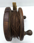 Vintage Heaton Wood and Brass Centre Pin Fishing Reel — photo 3