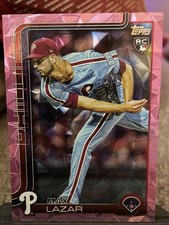 2025 Topps Update Series Max Lazar RC Pink Diamante SP Philadelphia Phillies