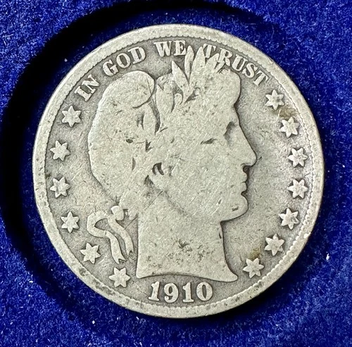 RARE Beautiful 1910-S U.S. Barber Half Dollar (SILVER) KM 116