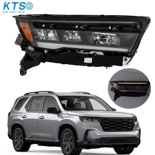 Replacement For Honda Pilot 2023-2025 Full LED Headlight Black Headlamps Right