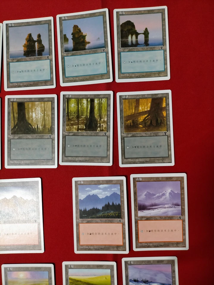 MTG 20 Land 5th V Symbol Simplified Chinese (14Mint & 5NM & 1EX) - Image 3 of 4