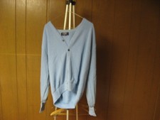 Vintage Knights Bridge XL Light Blue Long Sleeve Dupont Ugly Sweater Made USA