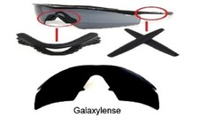 Galaxy Replacement Lenses  Rubber Kits For Oakley M Frame Strike Black Color
