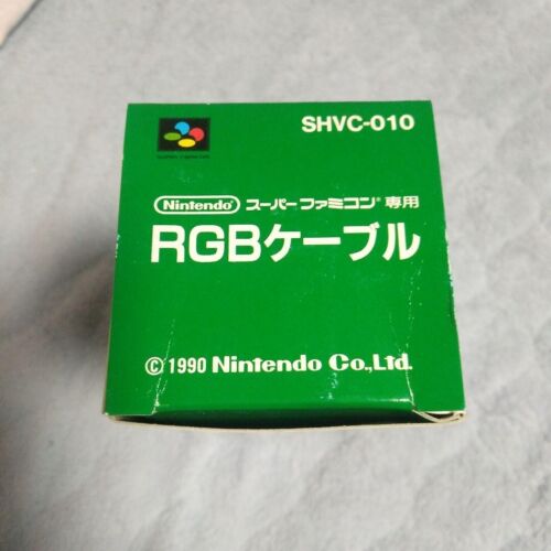 Rare new unused item! Nintendo SNES Super Famicom Official RGB Cable SHVC-010 - 第 3/12 張圖片