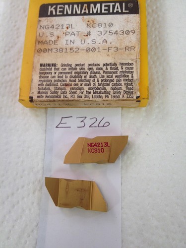 4 NEUE KENNAMETAL NG-4213L ERSTKLASSIGE HARTMETALLEINSÄTZE.  Klasse Kc810. {E326} - Bild 1 von 2