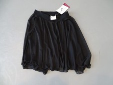NEW BLACK MOTIONWEAR BALLET DANCE SHEER PULL ON SHORT SKIRT adult small AS