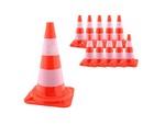 10 Stk. 50cm Verkehrsleitkegel Pylone Warnkegel Lübecker Hütchen Hut Kegel NEU