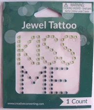 Jewel Gem Tattoo Kiss Me, NEW